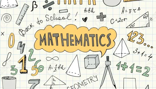 Primary School Tutors Banner for mathematics subject showing geometry and numbers.