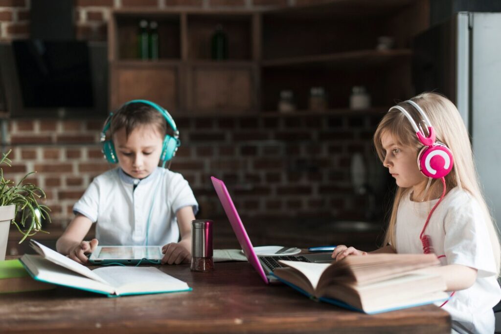 Young student learning science with a Bristol tutor.