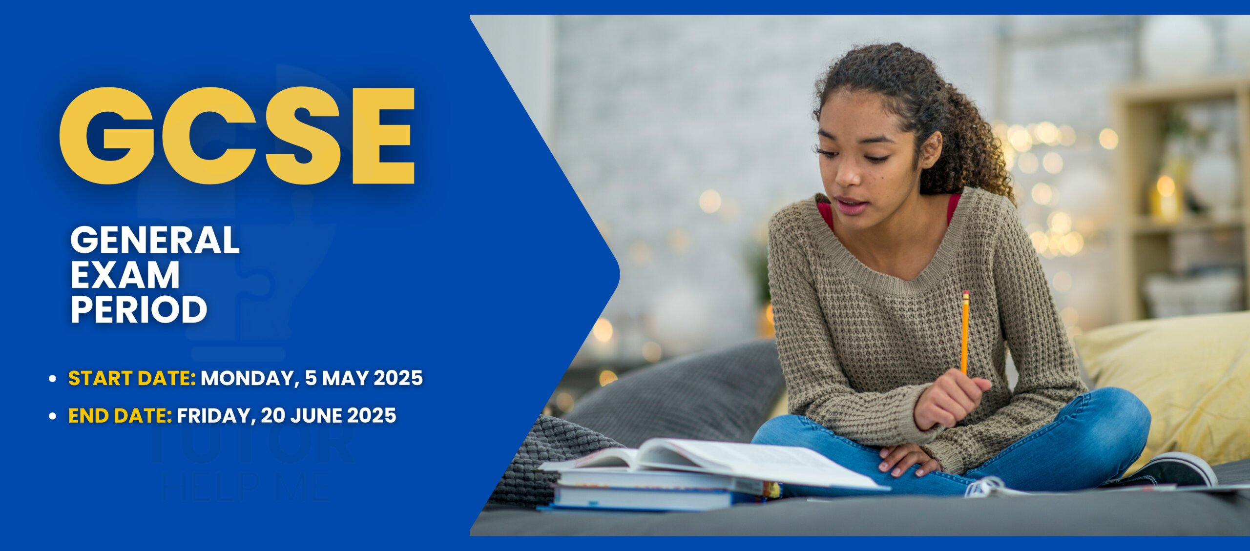 Students studying together during the GCSE exam period, surrounded by books and notes, focused on their preparations.